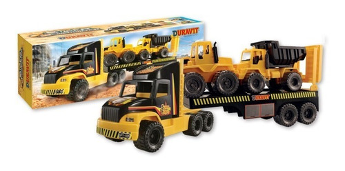 Camion Constructor 3  Duravit  + Tractor En Caja 80x32x20cm.