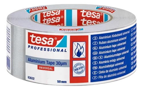 Cinta De Aluminio Autoadhesiva 50mm X 10mt- Tesa Tape-