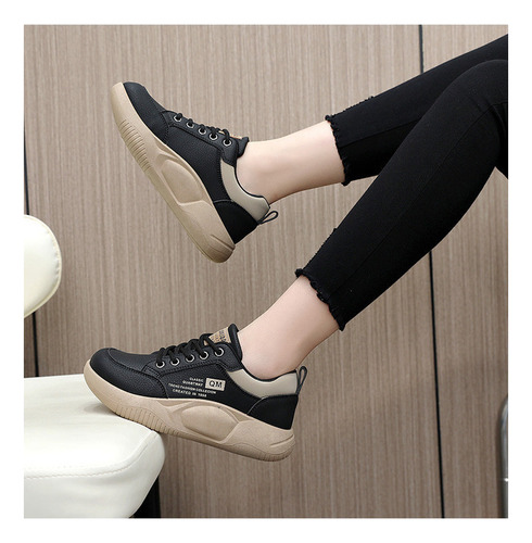 ) Zapatillas Informales Con Suela Gruesa Y Zapatos Con