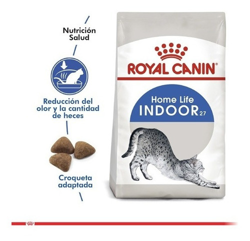 Alimento Royal Canin Feline Health Nutrition Indoor 27 para gato adulto sabor mix en bolsa de 7.5kg