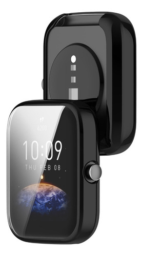 Case Bumper Protetor Tela 360 Para Amazfit Bip 3 E Bip 3 Pro