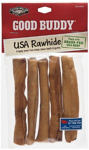 Rawhide Dog Chews Made In The Usa, 5-count Sticks (pack...