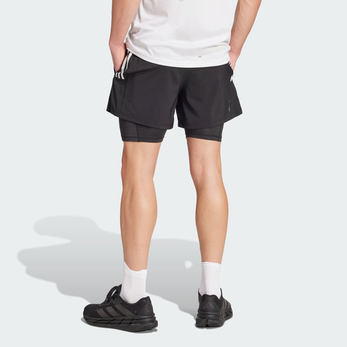 Shorts Own The Run Climacool 2 En 1 Con 5 Bolsillos Jn2670 A