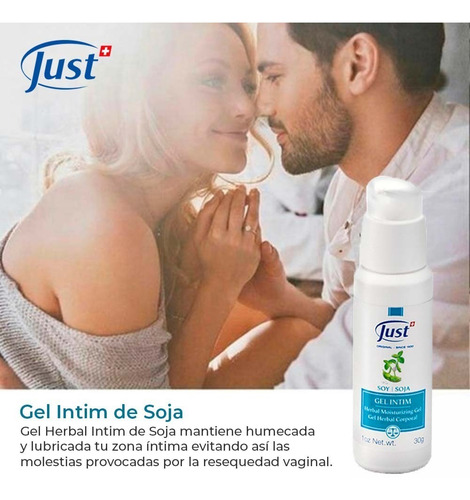 Imagen 6 de 6 de Gel Intim De Soja Humectante 30gr Swiss Just Original