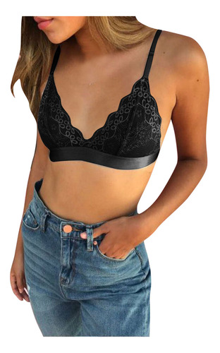 Sujetador De Encaje Para Mujer, Sujetador Push Up De Nailon,