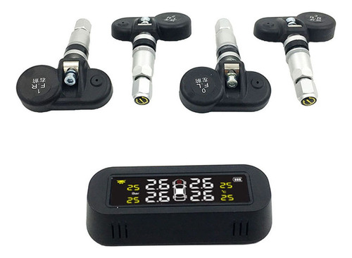 Solar Usb Tpms Lcd Sistema De Control De Presión De