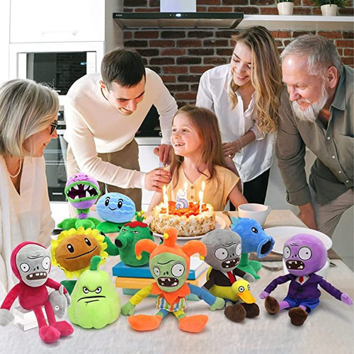 2025 10 Peças De 1 E 2 Brinquedos De Pelúcia Pvz De Pelúcia