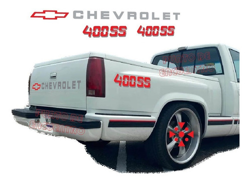 Stickers Letras Para 400ss Chevrolet 2 Colores Pick Up M3
