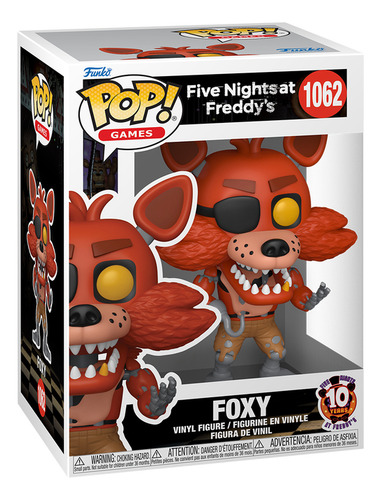 Funko Pop Foxy #1062 Cinco noches en Freddy's