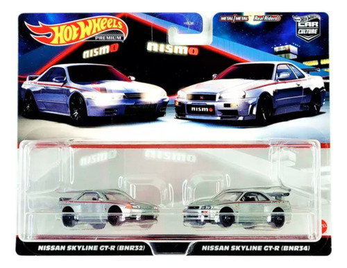 Hot Wheels 2 Pack Duplo Nissan Skyline Nismo R32 R34 Gtr Jdm