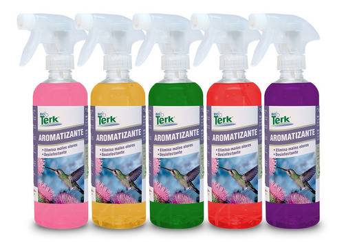 Kit Aromatizantes Desinfectantes Biodegradables 5 Pzs  ½ L