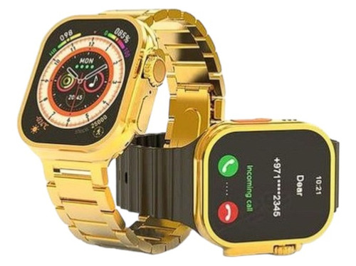 Reloj Inteligente G9 Ultra Pro Gold Smart Watch 3 Correas