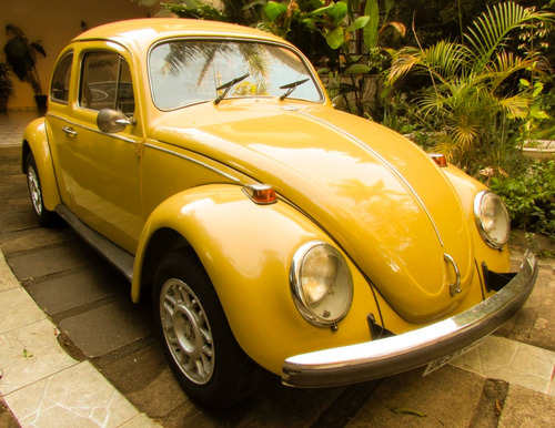 Vw Volkswagen 72 1972 Fusca 1.500 Amarelo Colonial