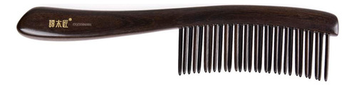 Tan Mujiang Peine De Madera De Dientes Anchos Insertados Par