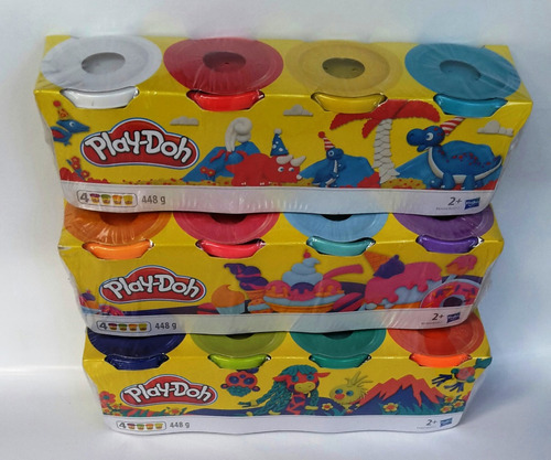Imagen 1 de 5 de Play-doh Set 4 Plastilinas 4 Colores 448 Gr Original
