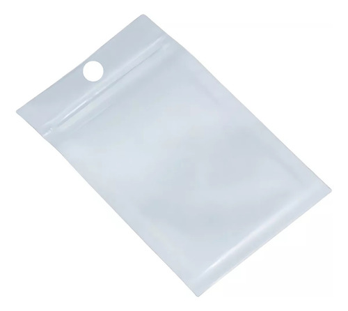 Saco Zip 7x10 Frente Transparente Fundo Branco Com 100 Uni