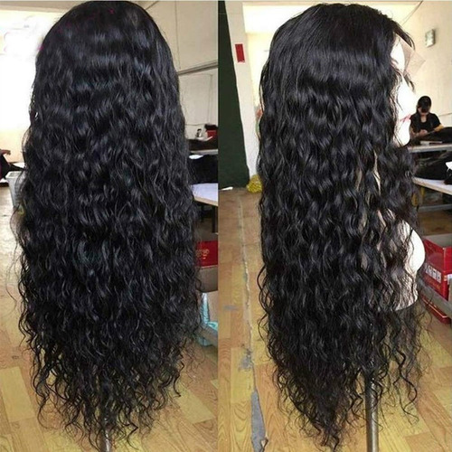 - Peruca Feminina Afro Preta Longa Encaracolada