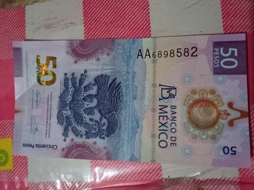 Billete De 50 Pesos Serie Aa 6898582