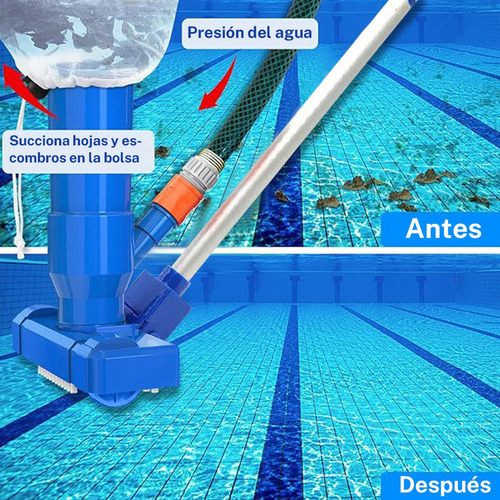 Z Aspirador Con Cepillo Para Albercas Inflables