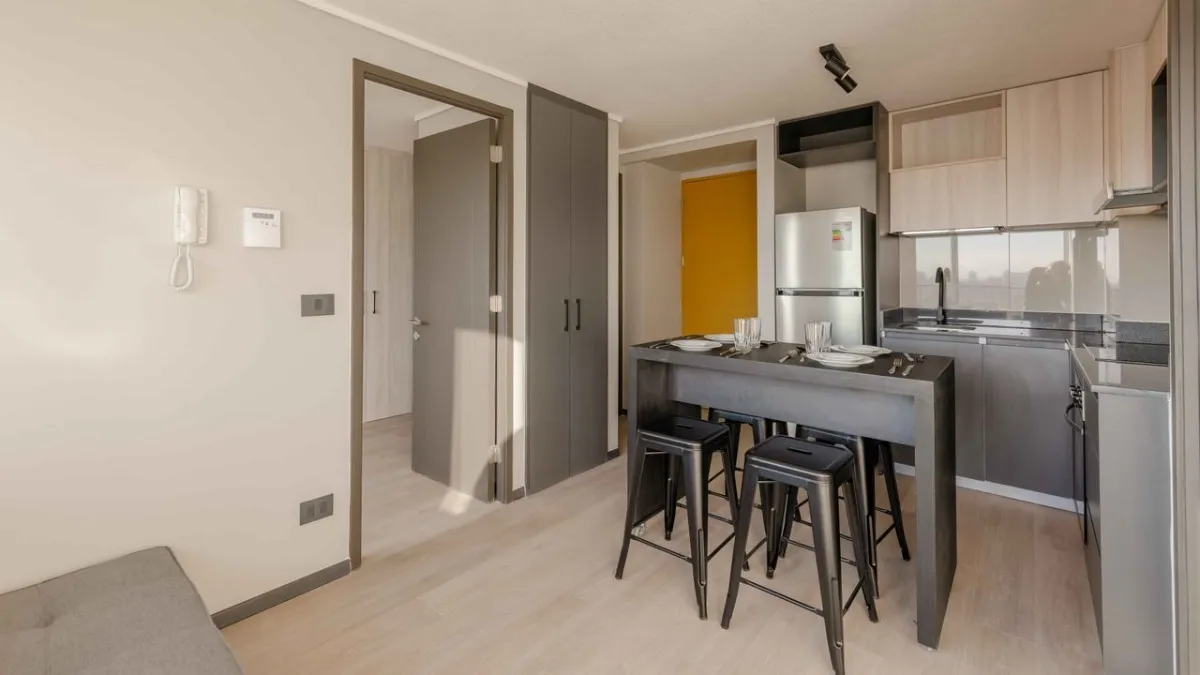 Imagen 2 de 21 de Arriendo De Departamento En Santiago. 1 Dormitorio, 1 Baño.