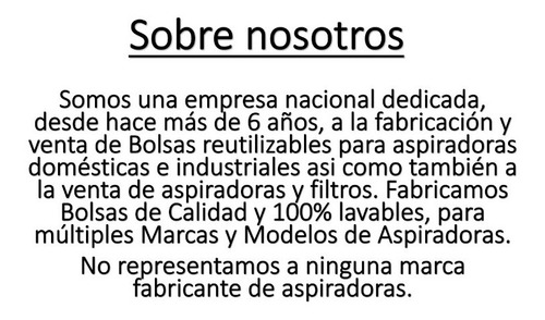 Imagen 5 de 5 de Bolsa Reutilizable Para Karcher Wd1 Envío Incluido