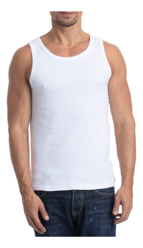 Camiseta Cotton Rib Sin Mangas Jockey