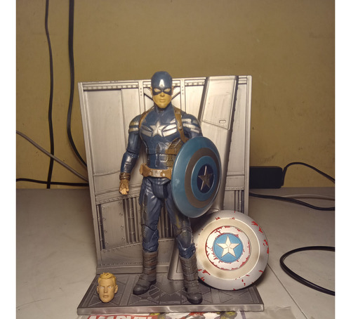 Marvel Select Capitán América Unmasked/battle Damage (Usado)