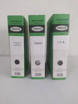 Comprar 3 Carpetas  Ganchos De Presión  Marca Presto, Tamaño Oficio