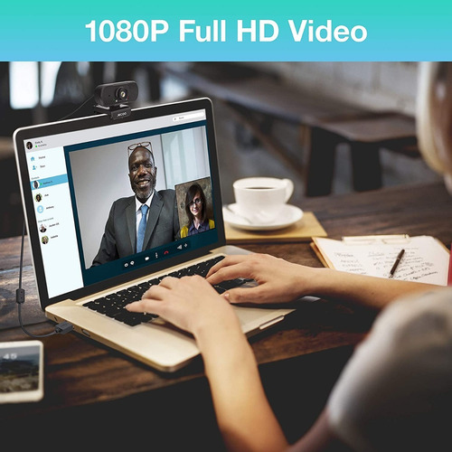 Cámara Web De 1080p Hd Con Micrófono Usb Para Pc O Laptop