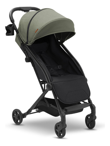 Cochecito Ligero Compacto Plegable Apto Para Avión Con Toldo Verde Salvia Color Del Chasis