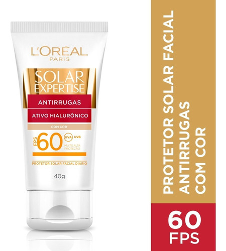 Protetor Solar Facial Fps60 Antirrugas 40g L'oréal