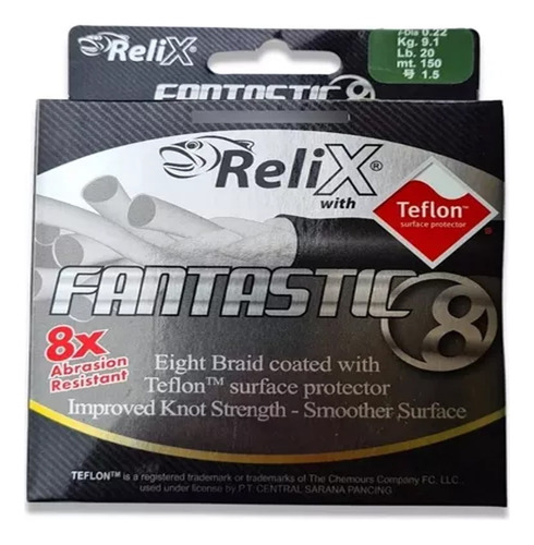Multifilamento Relix Fantastic 8 150m 0.20mm 15lb Explorer