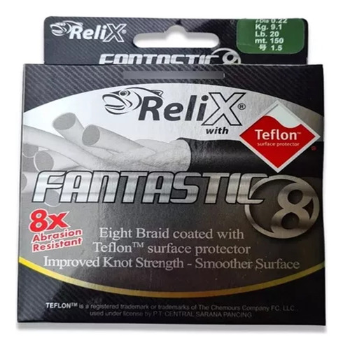 Multifilamento Relix Fantastic 8  150m  0.20mm 15lb Explorer