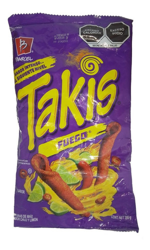 Takis Fuego - Bolsa De 280 Gr - Producto Mexicano