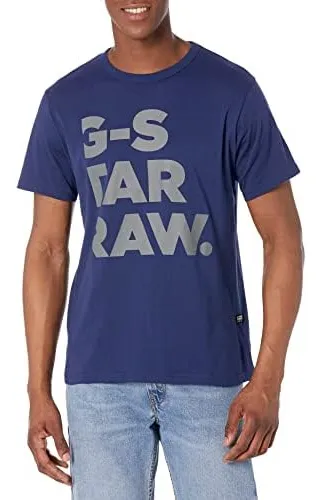 Logotipo De G star Raw Para Hombre Raw. Polera De Manga Co