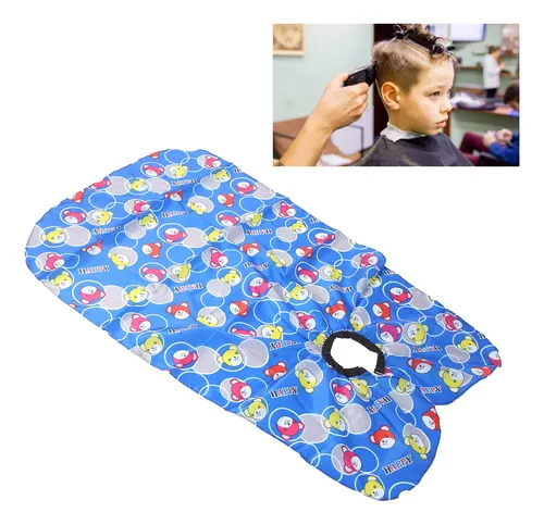 Capa De Corte De Pelo Para Niños, Precioso Peinado De Dibujo