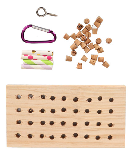 Teclado De Madera, Juguete Para Buscar Comida, Trepar, Masti