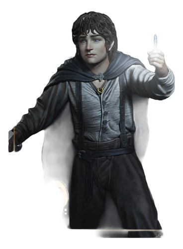 Frodo Baggins Lord Of The Rings Hobbit Figura Resina 28cm