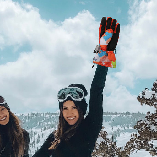 1 Par De Guantes De Esquí De Invierno Impermeables Para Exte