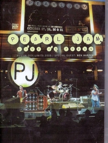 Dvd Pearl Jam - Live In Texas Austin + Ben Harper Orig Novo