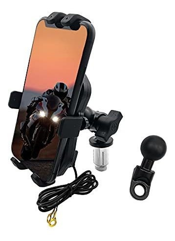 Soporte Para Telefono Motocicleta Cargador Gps Tenedor