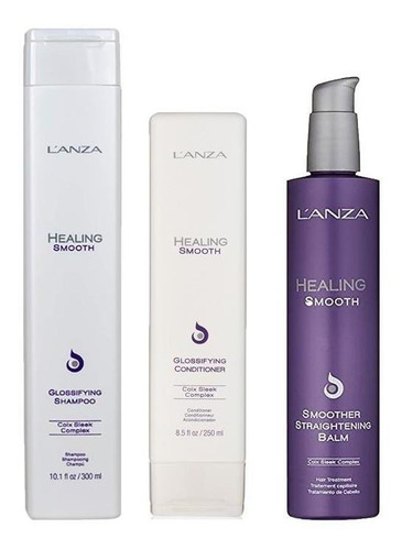 Kit Lanza Healing Smooth Glossif.sh300ml Cond250ml E Leav.