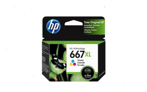 Tinta Hp 667 Tricolor Xl