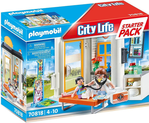 Playmobil Starter Pack Pediatra City Life Original 70818