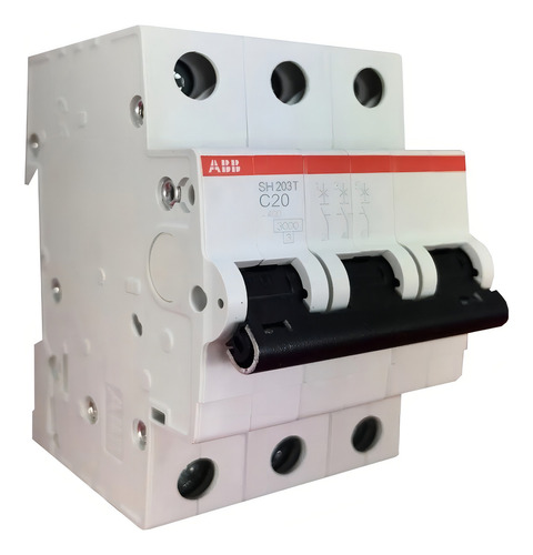Minidisjuntor Tripolar 400vca 20a Sh203 T-c20 Abb