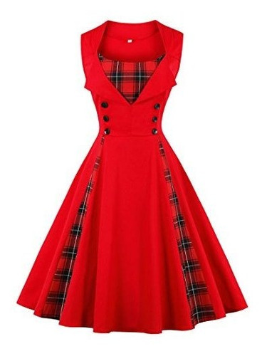 Vestido De Fiesta Color Rojo Talla Xxxx-grande