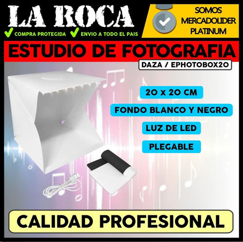 Imagen 3 de 10 de Mini Estudio Fotografico Profesional Caja De Luz Cuotas
