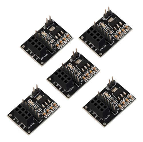 Tecneu 5 Piezas Nrf24l01 Módulo Transceptor Adaptador