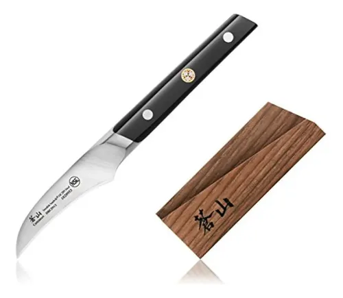Cangshan TC Serie Steakmesser-Set, 6-teilig Aus Schwedischem Stahl – Mit Ahorn-Block, Wellenschliff