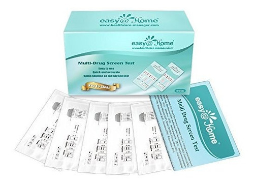 Paquete De 5 Kits De Prueba De Drogas Instantaneos Easy @ Ho